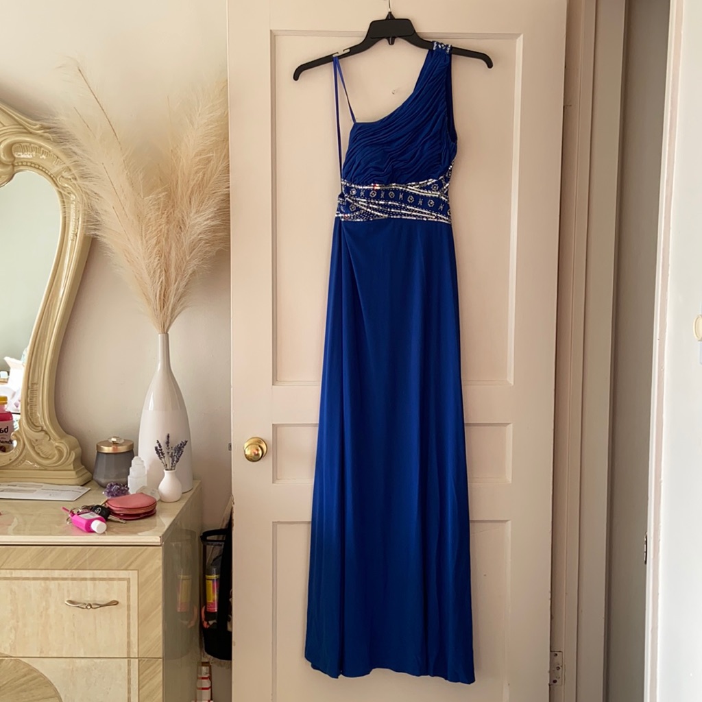 Adriana Papel Long Blue Dress
